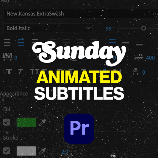 Sunday Animated Subtitles Templates