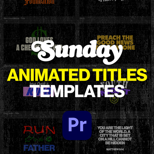 Sunday Animated Titles Templates